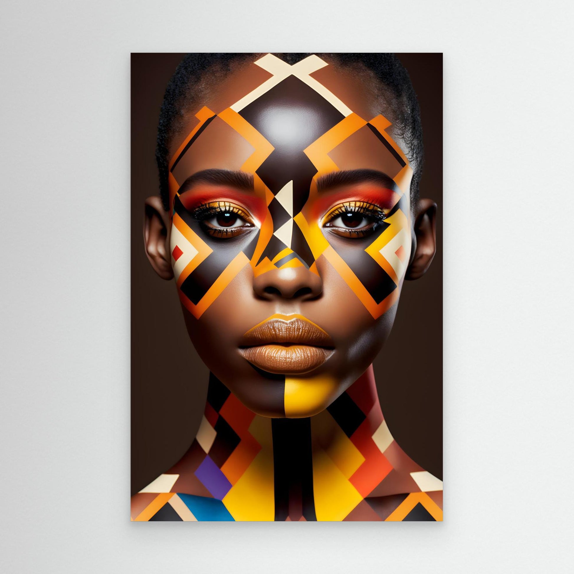 Colourful african lady